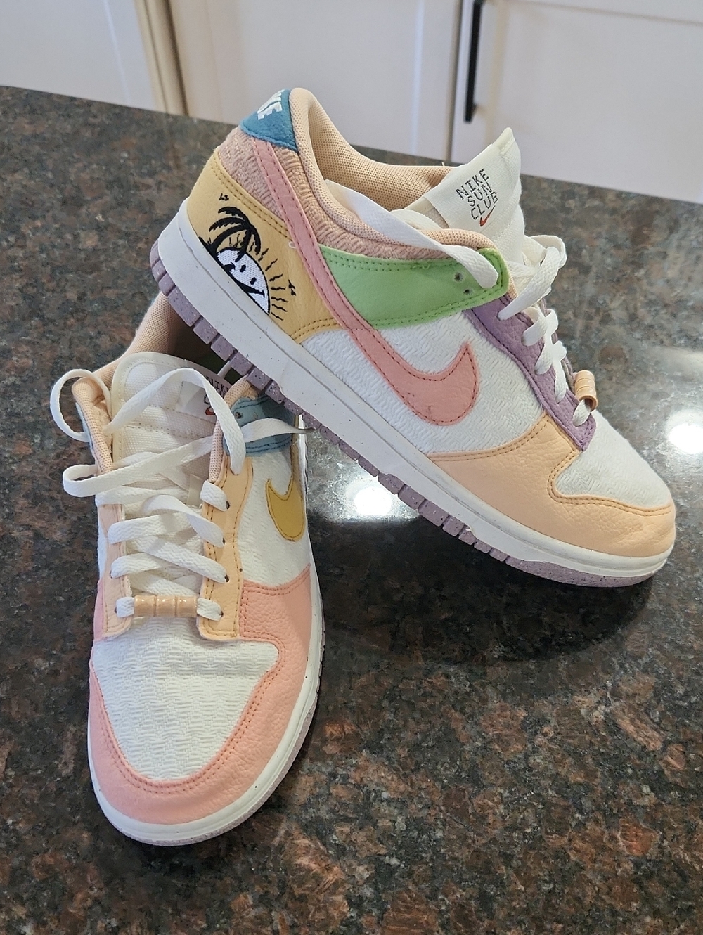 Nike Dunk Low 'Pastel Palette' White Pink Green Yellow Lavender